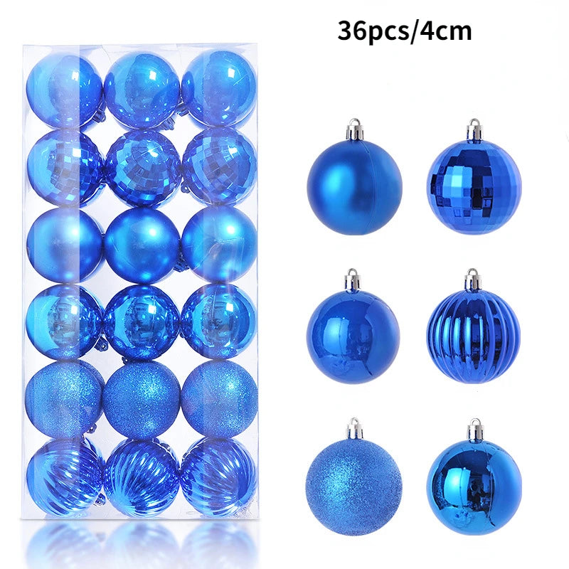 24/36 Pcs Christmas Balls New Year Party Decoration Xmas Tree Ornaments Christmas Hanging Ornament Home Decor Gifts Navidad 2025