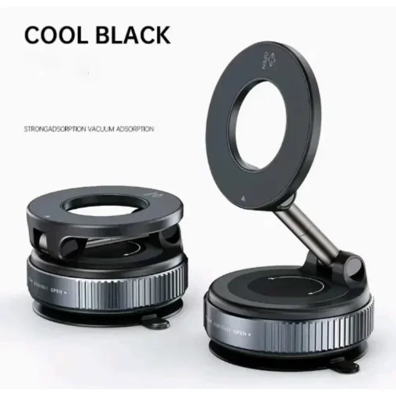 For Magsafe Car Phone Holder Suction Cup Vacuum Magnetic Phone Stand 360° rotatable and Foldable Suction Cup Phone Holder New