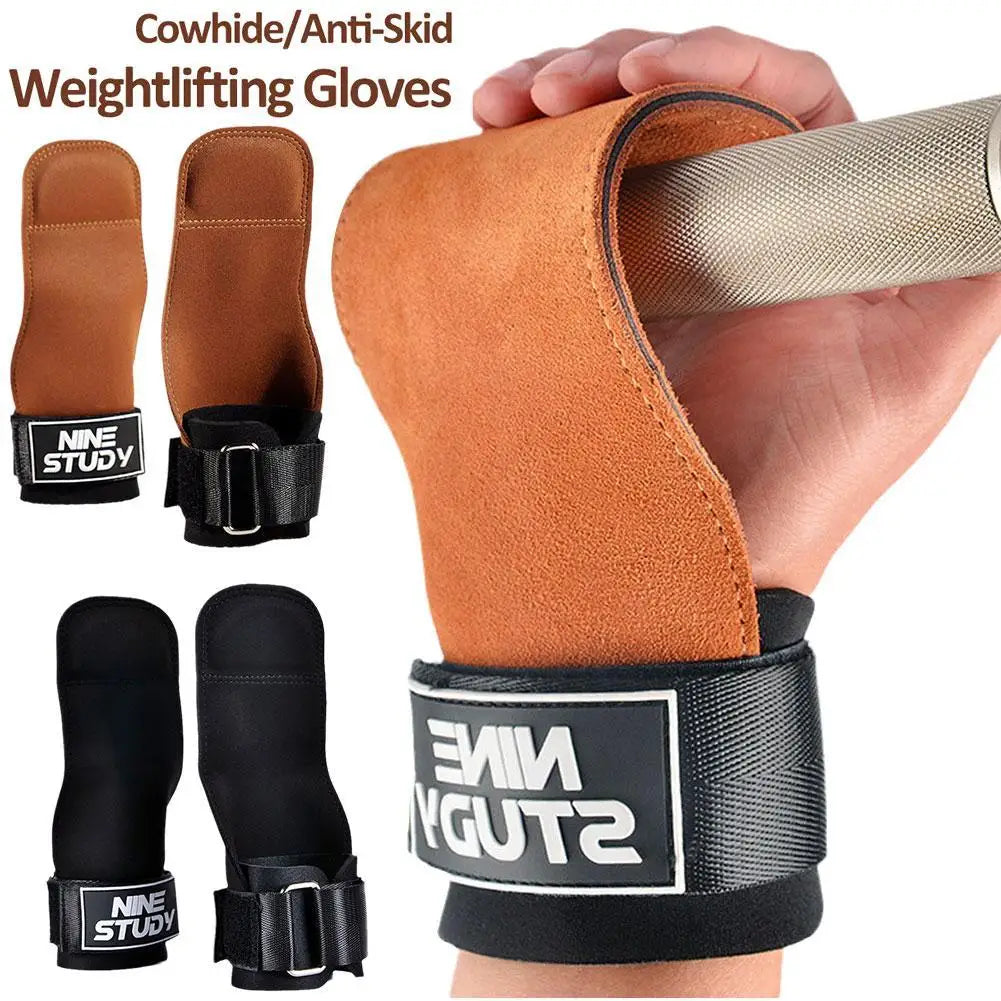 Gym Gloves Fitness Hand Palm Protection Equipment Anti-Slip Wear-Resistant Wrist Protection Hard Pull Grip Strength Gloves
