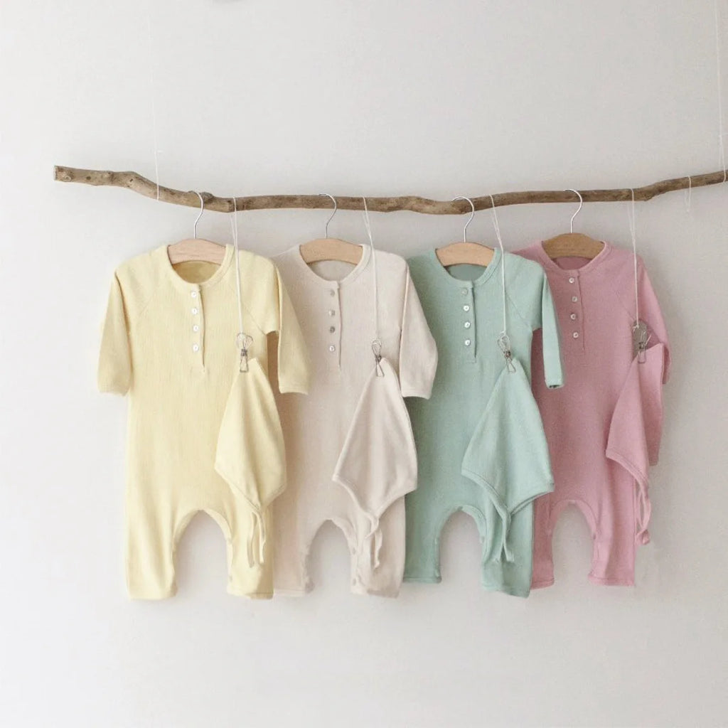 2025 Autumn New Infant Girl Long Sleeve Romper Solid Baby Cotton Ribbed Jumpsuit For Newborn Boy Toddler Clothes 0-24M
