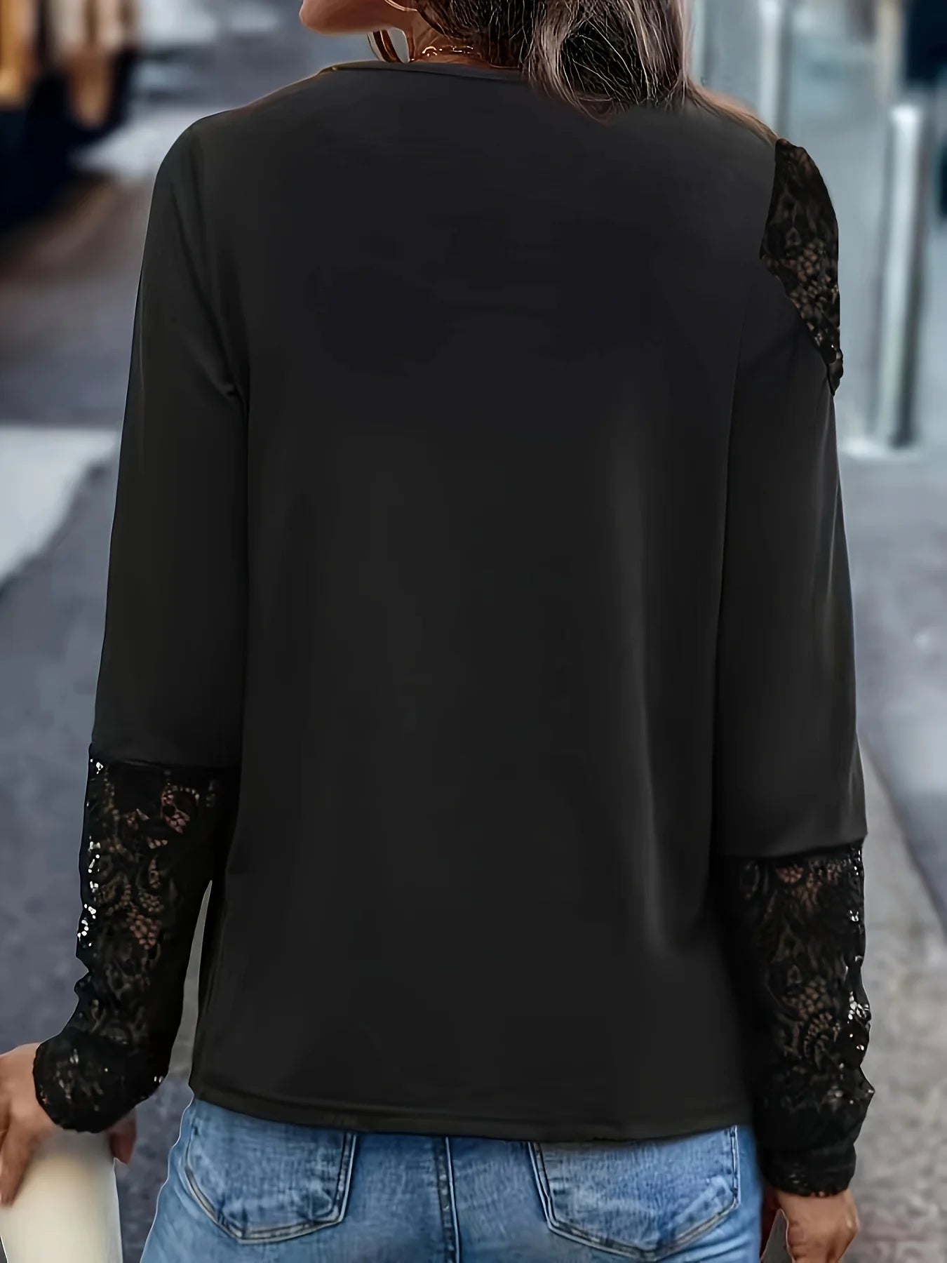 Elegant Casual Woman T-Shirt Fashion Loose T-Shirt Woman Temperament Long sleeve T-Shirt Holiday Weekend