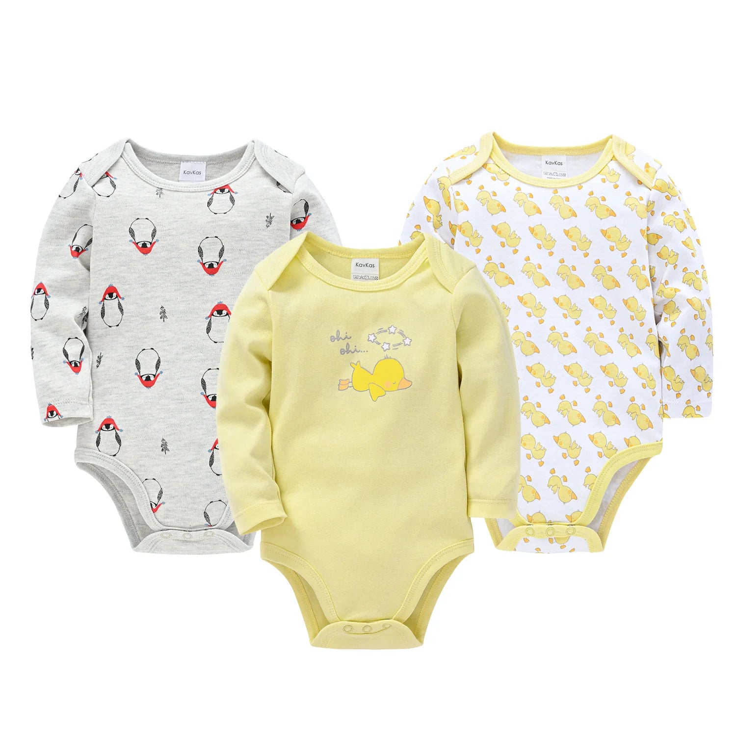 3pcs/set Baby Girls Clothes Bodysuits Infant 100% Cotton Soft Long Sleeve Jumpsuits 0-24M Newborn Cartoon print Playsuit Onesie