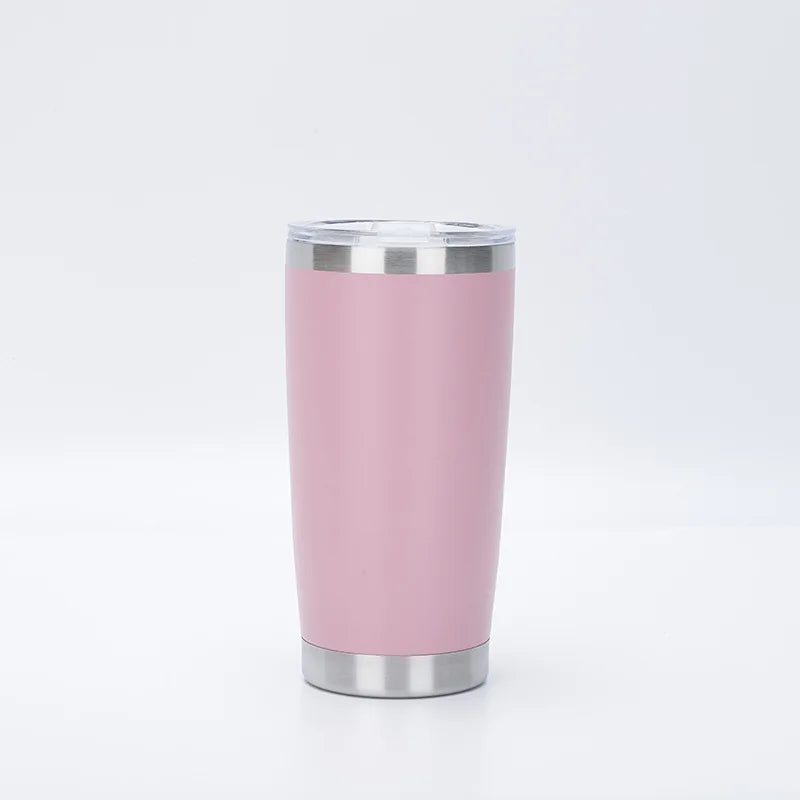 1PC Stainless Steel Tumbler Bulk with Lid Vacuum Double Wall Insulated Travel Coffee Mug Powder Coated Tumbler Cup for Drinks