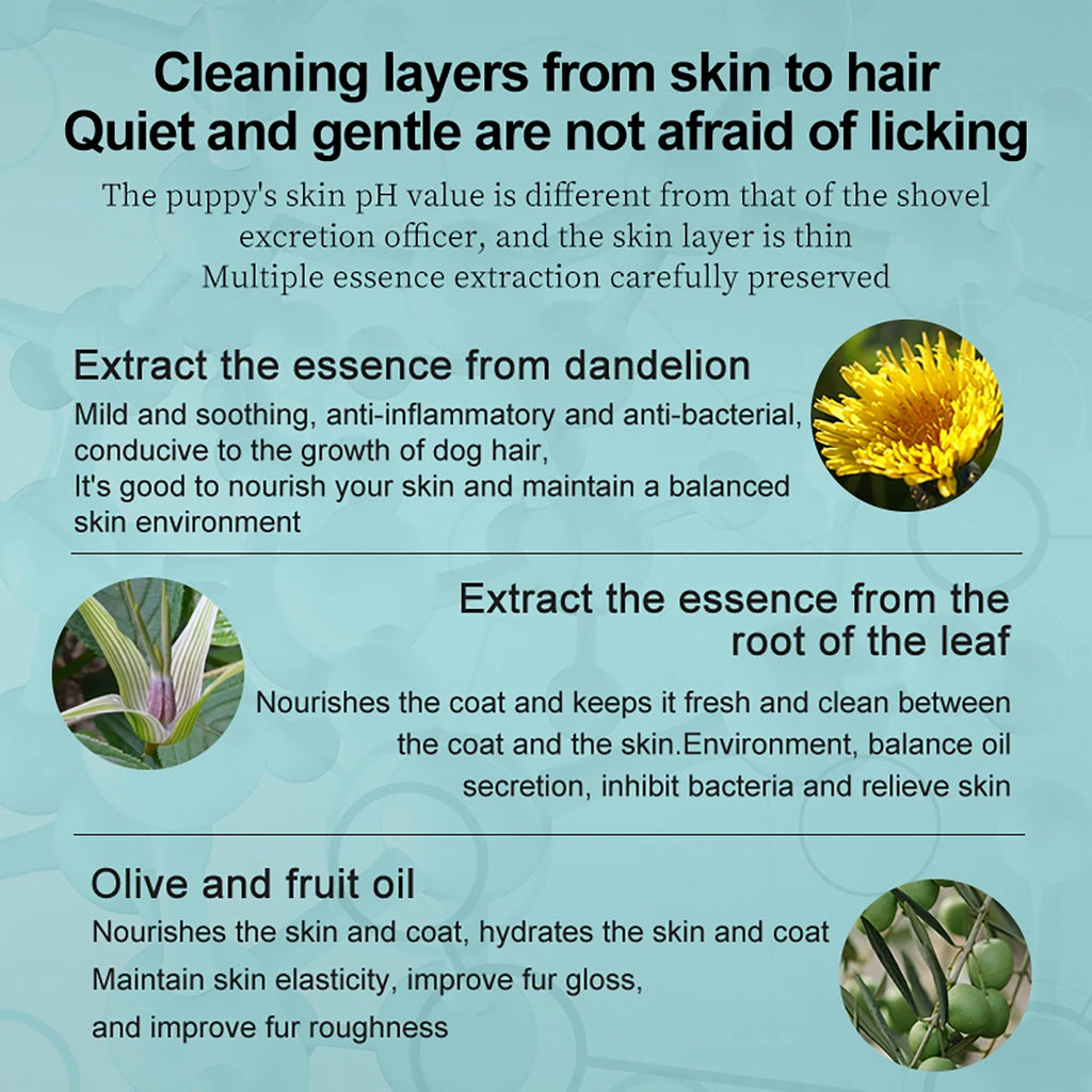 Dog Shampoo Gentle Deep Cleansing Nourishing Moisturizing Enhances Shine Softness Non Irritating Sensitive Skin All Breeds