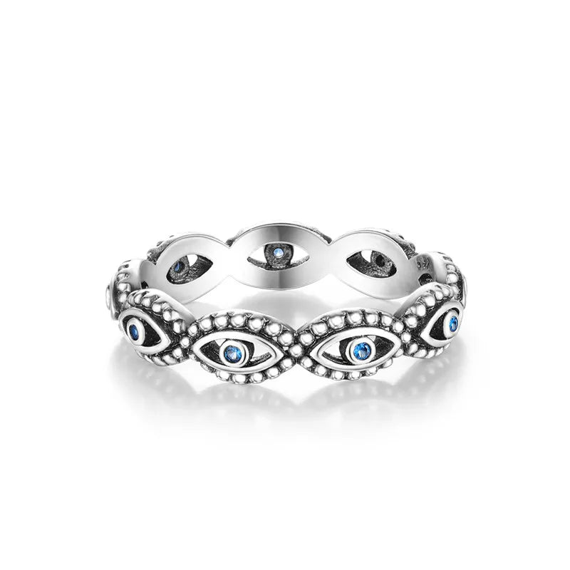 Original 925 Silver Sparkling Zircon Ring Stackable Classic Shine Stone Round Rings For Women Wedding Anniversary Jewelry Gift
