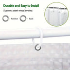 1pc Waterproof Clear Crystal Shower Curtain Liner with Bottom Magnets, Plastic Bathroom Curtain for Bathtubs Bathroom Partitions