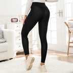 Women's Fleece Lined Leggings High Waist Thermal Warm Stretch Skinny Pants Autumn Winter Cold Weather Casual Thermal Leggings