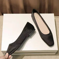 Shoes For Women Low Heel Elegant Office Slip-onSquare Toe Woman Flats 2025 Summer Chic Novelties Offer High Quality Fashion