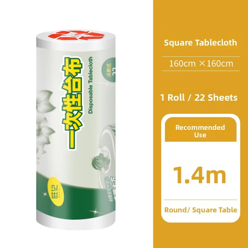 Disposable Plastic Tablecloth Thiened Waterproof Transparent Small Dining Cloth Home Use round Rectangle Square Tablecloth