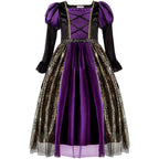 Baby Girls Halloween Witch Costume Children Cosplay Vampire Dresses Carnival Party Clothes Dress Up Clothes for Children