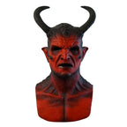 1PCS Halloween Decorations Latex Mask Devil Realistic Prank Present Spooky Spooky Party Supplies Adult Horror Demon Horn 2025