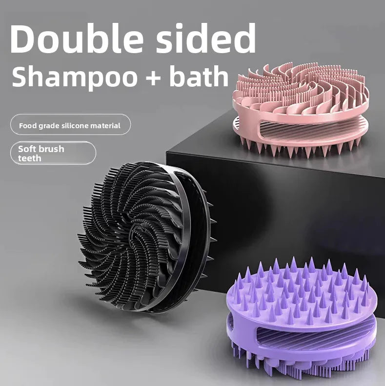 Soft Silicone Body Scrubber Scalp Exfoliating Non-irritating Body Wash Massager Bath Shower Brush Body Scrub Skin Care Bath Tool