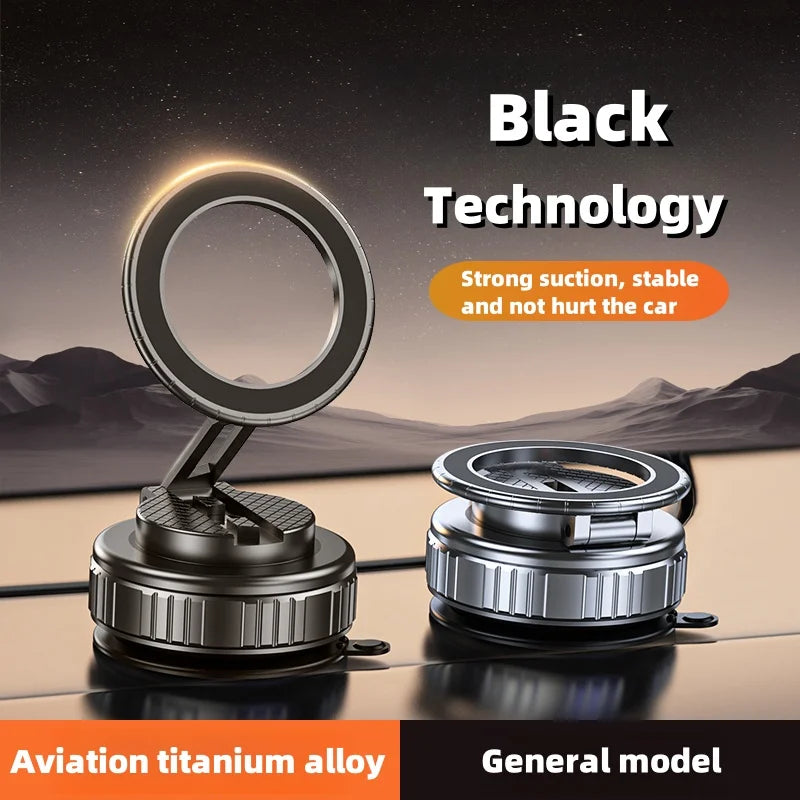 For Magsafe Car Phone Holder Suction Cup Vacuum Magnetic Phone Hholder 360° rotatable and foldable Phone Holder