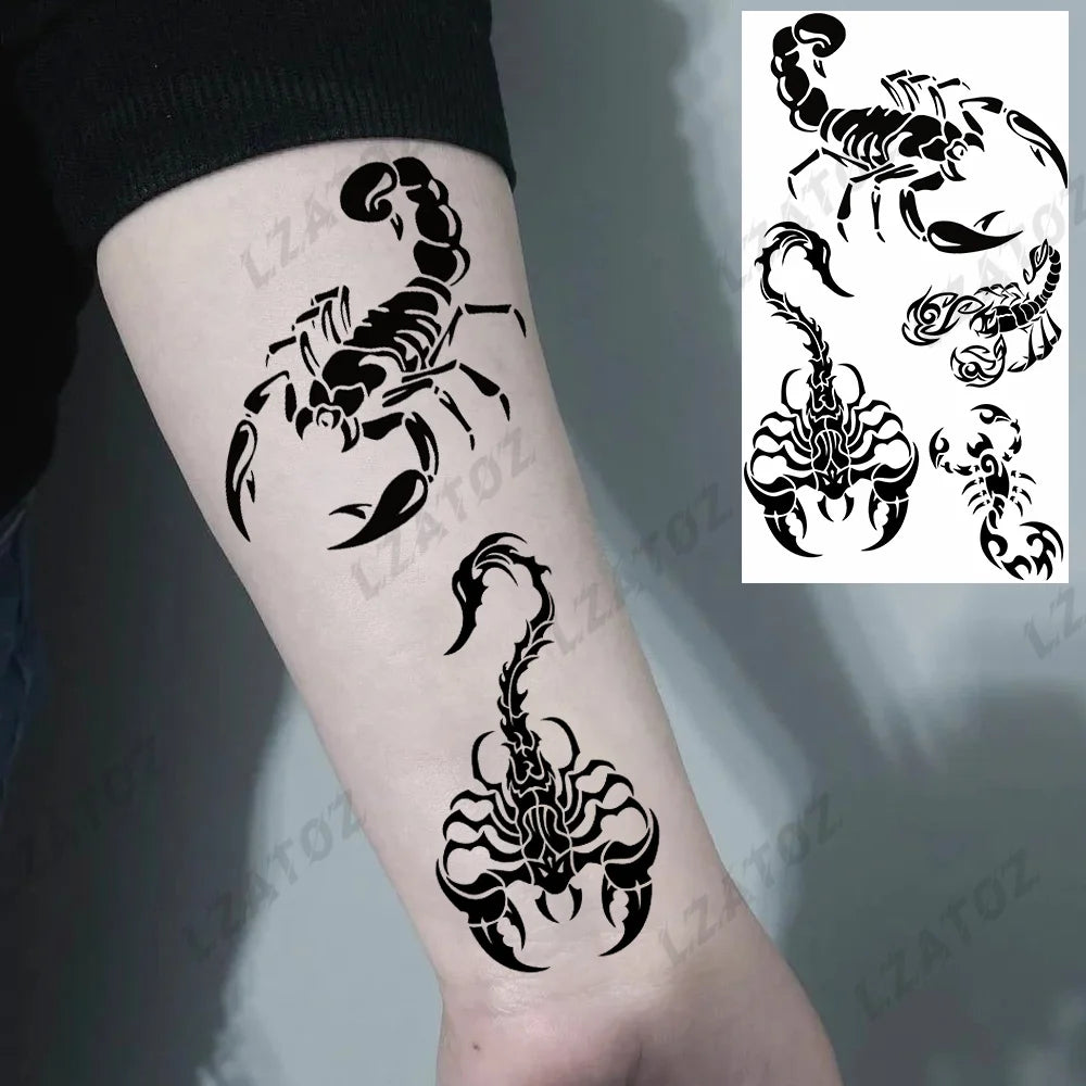 Realistic Eye Flower Temporary Tattoos For Woman Adults Rose Butterfly Tiny Fake Tattoo Sticker 3D Finger Waterproof Tatoos