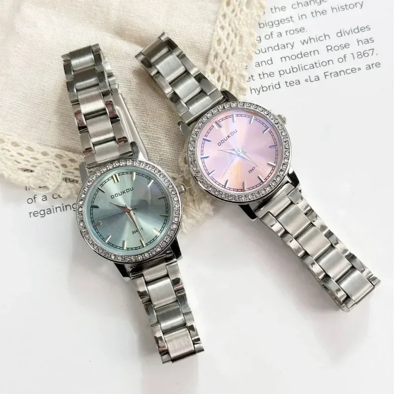 Brand Steel Strip Women Watch Fashion Large Dial Quartz Watches Luxury Gift Ladies Wristwatches Relojes Para Mujer Dropshipping