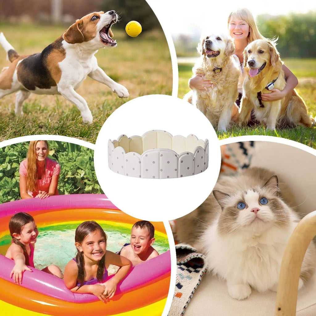 Foldable Pet Pool Non Inflatable Portable Bathtub Puppy Pool for Kids Pet Indoor Outdoor Play Backyard Beach Park Summer Travel