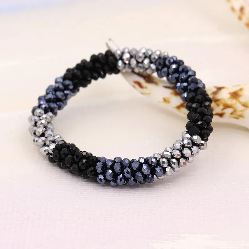 Bracelets for Women Multilayer Crystal Beads Strand Bracelet Boho Bracelet Jewelry Female Gift Wrist Accessories