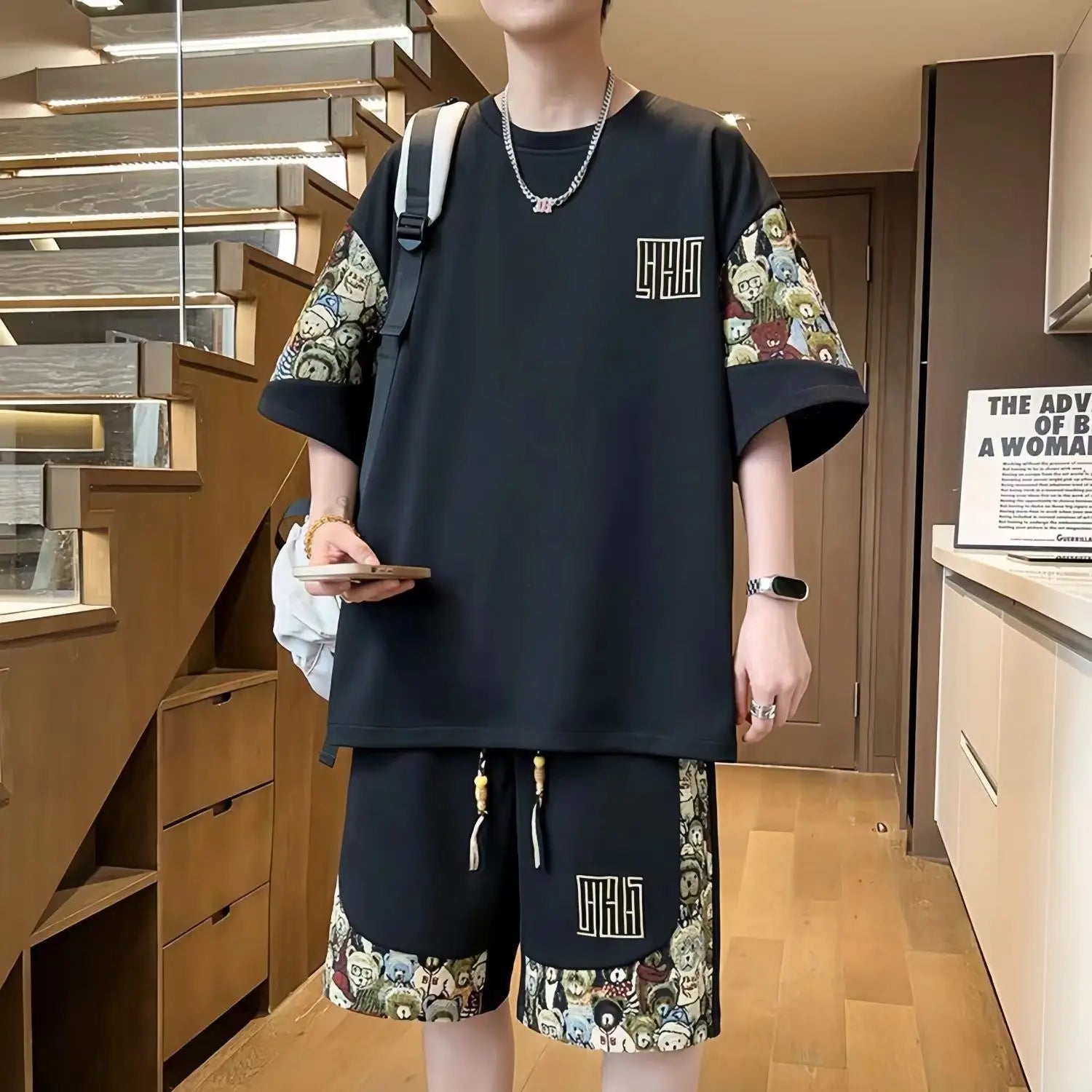 T-shirts + shorts 2026 summer fashion Sportswear shirts Men's Casual Sets Male Fashion shirts and shorts full size M-5XL