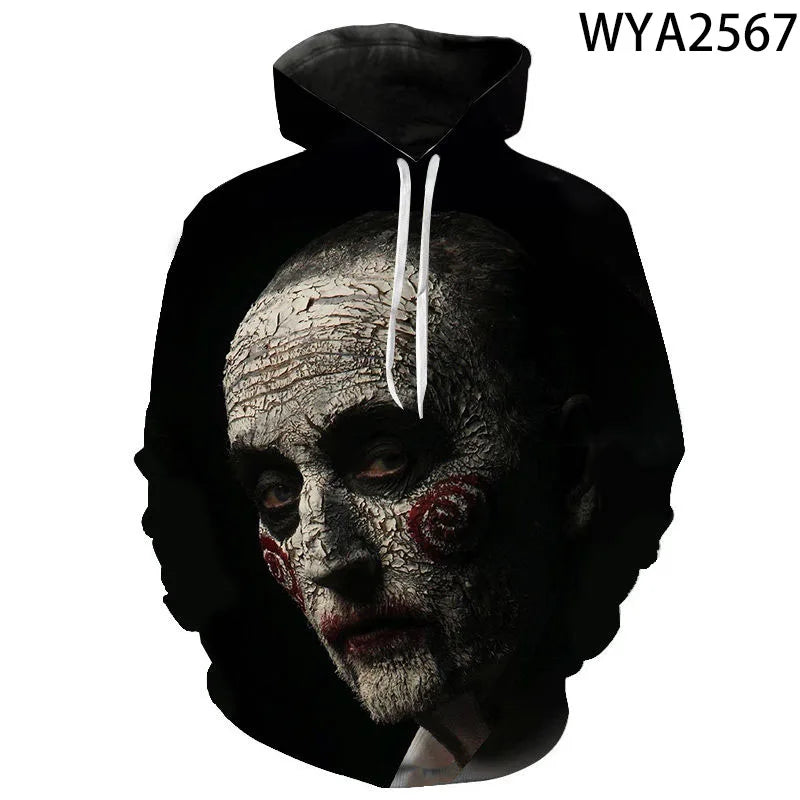 2026 Autumn Halloween Horror Michael Myers 3D Print Men Women Children Hoodies Harajuku Streetwear Hooded Sweatshirts Pullover