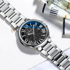 CHENXI Couple Luxury Quartz Wristwatch Stainless Steel Waterproof Luminous Elegant Watch Valentine Gift for Men and Women