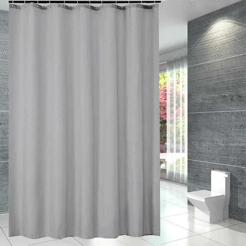 Clear Shower Curtain Plastic Shower Liner PEVA 180x180CM Lightweight Waterproof Shower Curtains for Bathroom with Magnets&Hooks