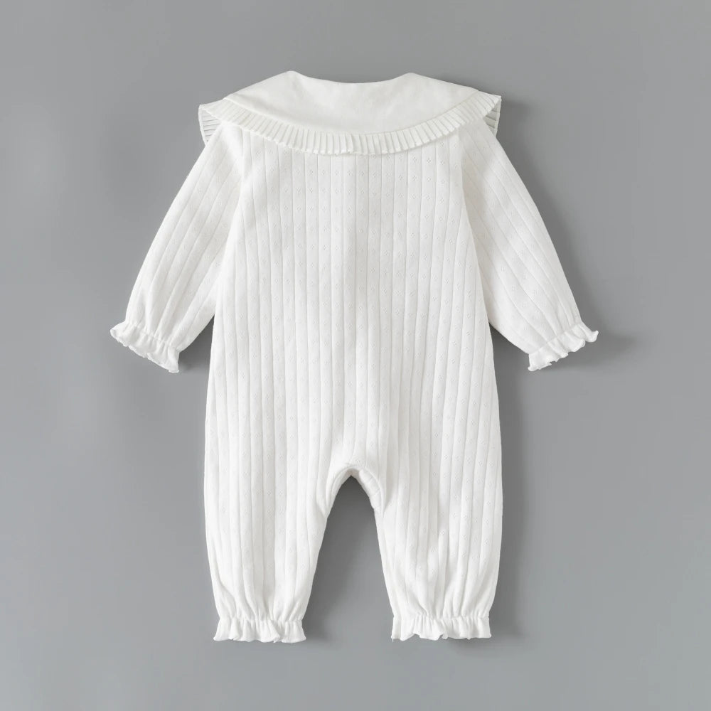Sweet Newborn Baby Girl Rompers Cotton Toddler Girls Onesie Princess Jumpsuits Clothes