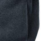 Autumn winter men's solid color hooded top Long sleeve side zipper design hoodie