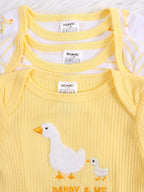 3PCS Baby girl onesie New style baby girl clothes Spring/Autumn long-sleeved onesie Cotton fabric Suitable for 0-9months