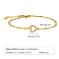 Bracelets For Women Stainless Steel Jewelry  Couple Friends Bangle Wedding Birthday Party Mom Girlfriend Valentine's Day Gift