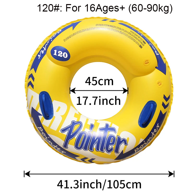 Double Balloon Inflatable Swimming Ring，Beach toys Pool Floaties for Adults,Swim Inner Tube for Pool