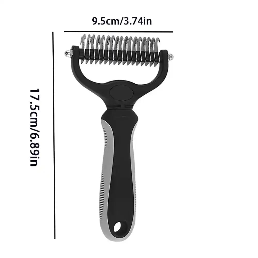 Pet Detangling Comb Thinning Brush Double-Sided Detangling Comb Cleaning Grooming Cat Comb Dog Detangling Comb Pet Supplies Dog Cat Detangling Knife Stainless Steel Comb Hair Removal Comb Detangling Comb Cleaning Pet Supplies