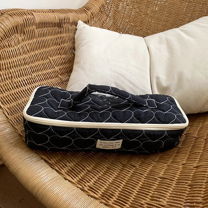 Fashion Large Capacity Hair Dryer Storage Bag Portable Cosmetic Bag Women Makeup Case Toiletry Bag Travel Organizer