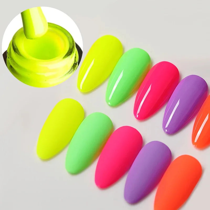 Venalisa Neon Gel Polish Varnishes Hybrid Nails For Manicure 7.5ml Semi Permanent Soak off Enamel Gel Polish UV Nail Gel Polish