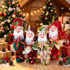 Christmas Decoration Santa Claus Statue Standing Elf Doll Decoration Christmas Tree Pendant Home Merry Christmas New Year Gift