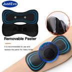 JustEvo Mini massage patch, smart muscle massager, portable, suitable for shoulders, neck, waist, back, and whole body use.TJ-P1