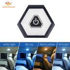 Wireless Led Usb Car Interior Ceiling Dome Light Reading USB Charging Roof Magnet Lamp Touch Type Night Light Trunk Rechargeable