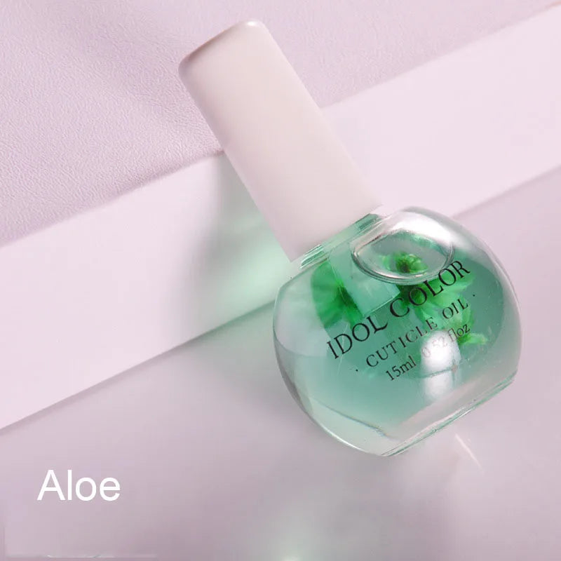 8 Flowers Nail Nutrition Oil,Moisturizing Dried Nutrient Nail Cuticle Oil ,Nails Care Repair Damaged Liquid Nail Art Design Tool