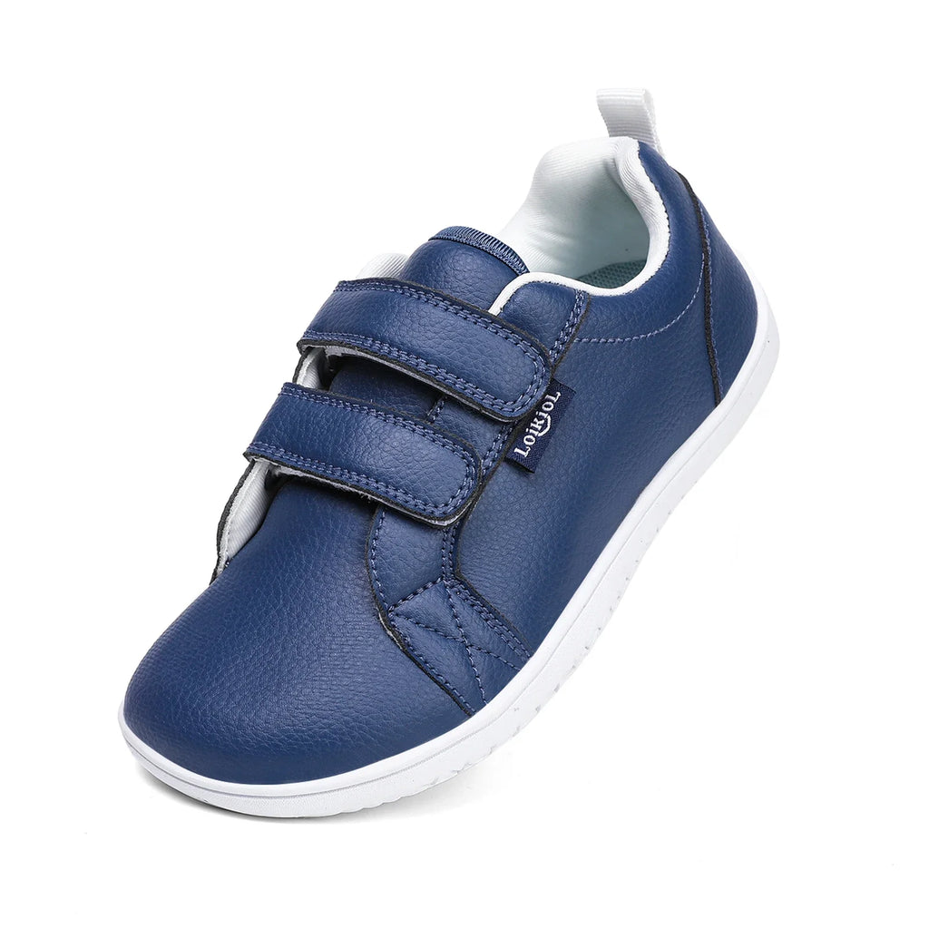 Boys Girls Casual Shoes Kids Wide Toe Barefoot Sneakers Youth Lightweight  Artificial Leather Walking Flats Skate Non Slip