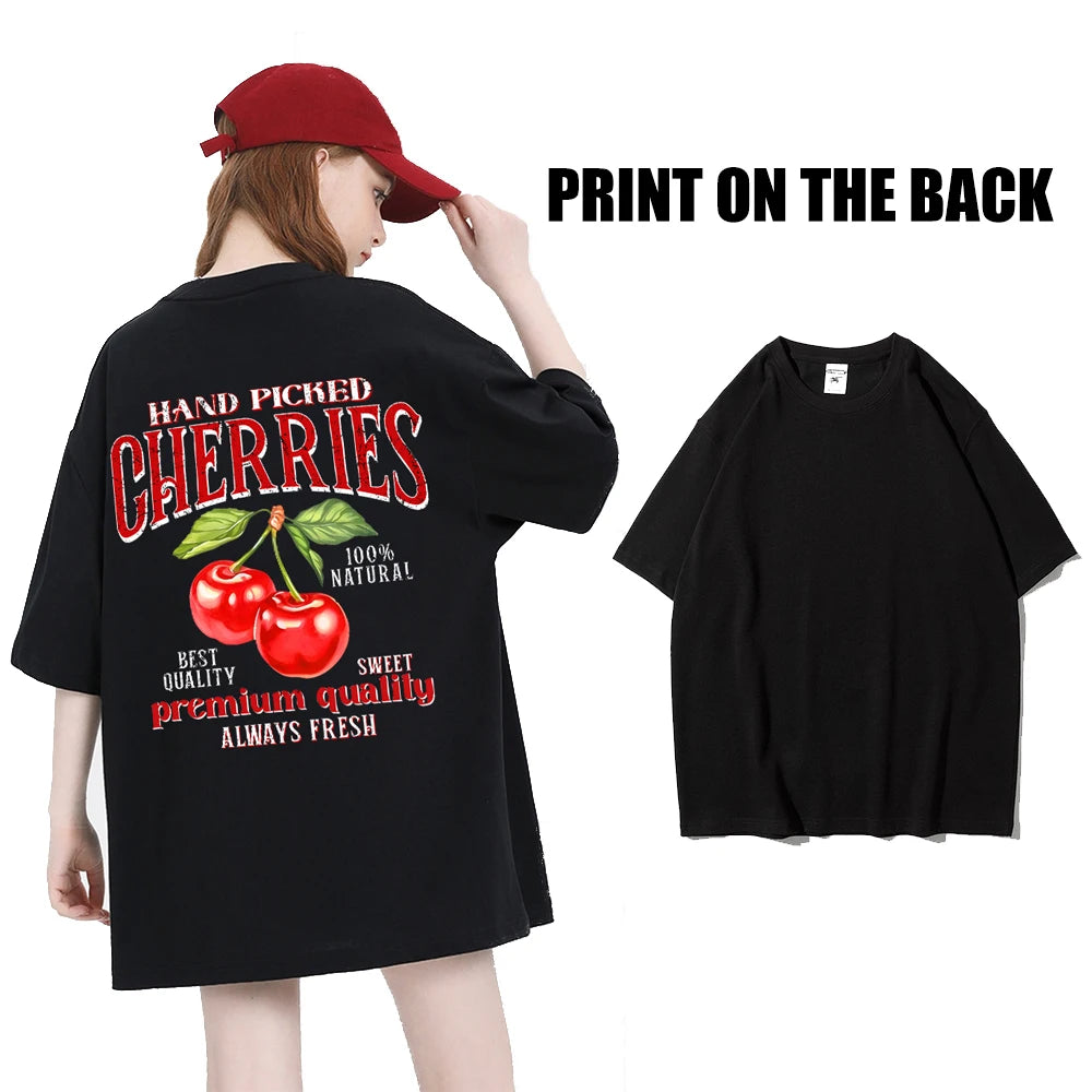 Fashion Cotton Women T-Shirts Suo Ang Club Spider Printing Tops Oversize O-Neck Soft Short Sleeve Summer Casual Female Clothes