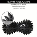 Peanut Massage Spiky Ball Foot Massage Roller Deep Tissue Massage Ball Training Grip for Plantar Fascia Shoulders Neck & Back