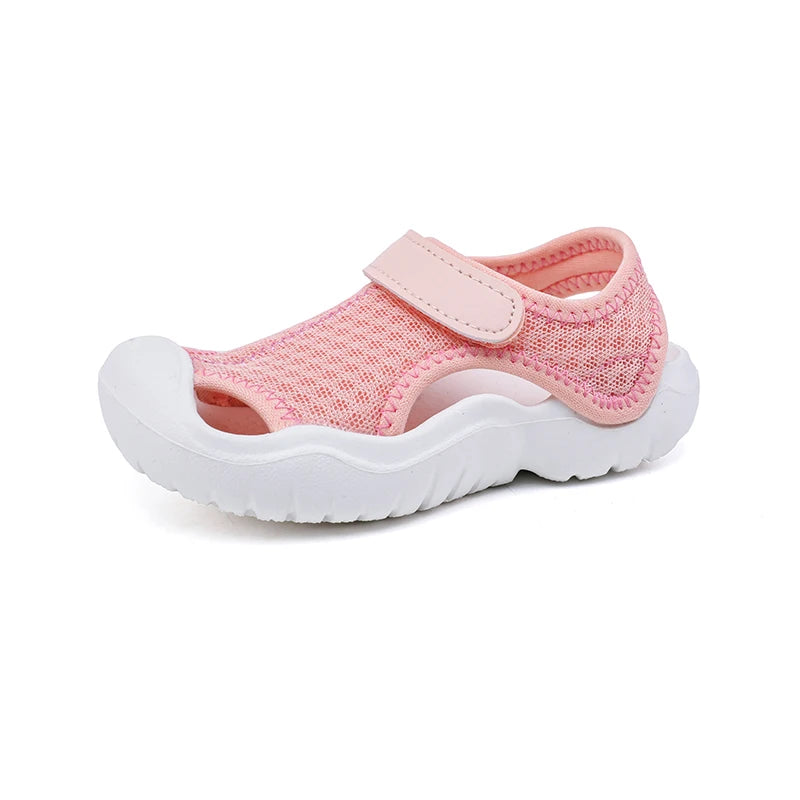 Summer Brand Breathable Sport Sandals for Boys Casual Children Toddler Beach Shoes Girls Soft Sole Comfortable Beach Sandals