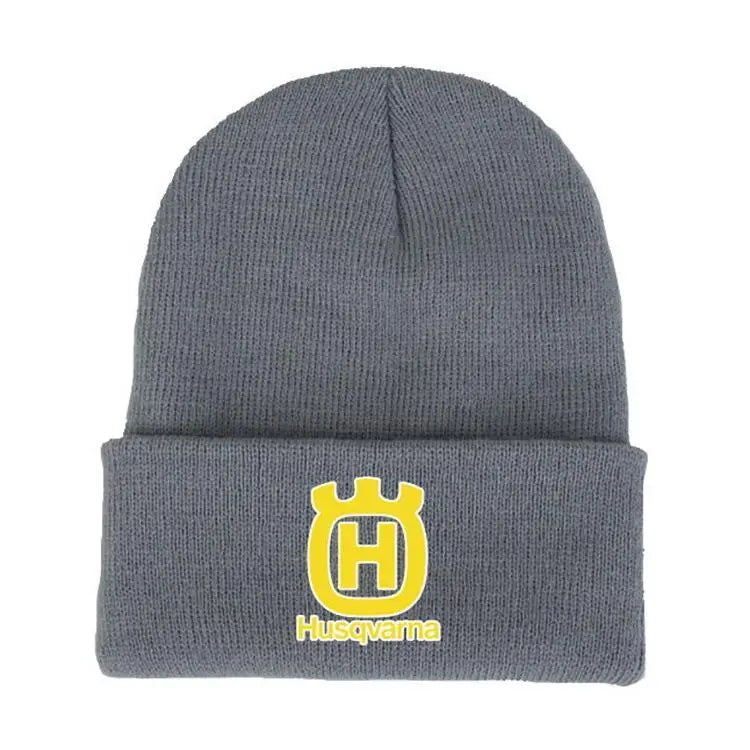 For Husqvarna Motorcycle Enthusiasts Knitted Hats Windproof Hats For Autumn and Winter Warm Hats Baseball Hats Trendy Cold Hats