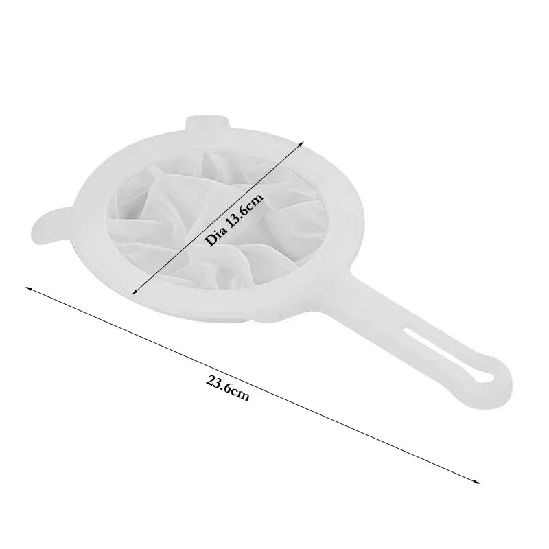 200 Mesh Kitchen Strainer Mesh Filter Sieve Food Strainer Nylon Mesh Filter Spoon Soy Milk Juice Yogurt Strainer Kitchen Gadgets