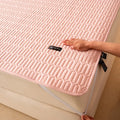 Waterproof Mattress Protector - Antimicrobial Mattress Cover with Elastic Straps - Hypoallergenic, Noiseless Thin Mattress