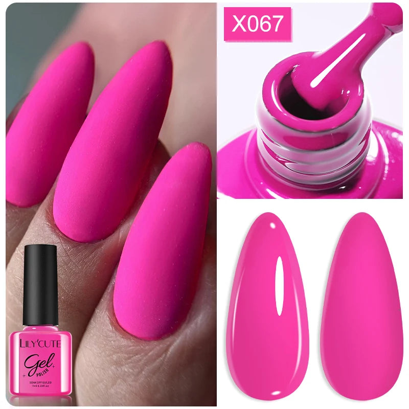 LILYCUTE 7ml Fruit Grape Purple Cat Magnetic Gel Nail Polish Vernis Semi Permanent Soak Off Colorful Gel Polish Nails Supplies