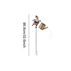 Solar Garden Lights Waterproof Santa Claus Watering Can Design Waterproof Watering Can Lights for Garden for Walkway Courtyards