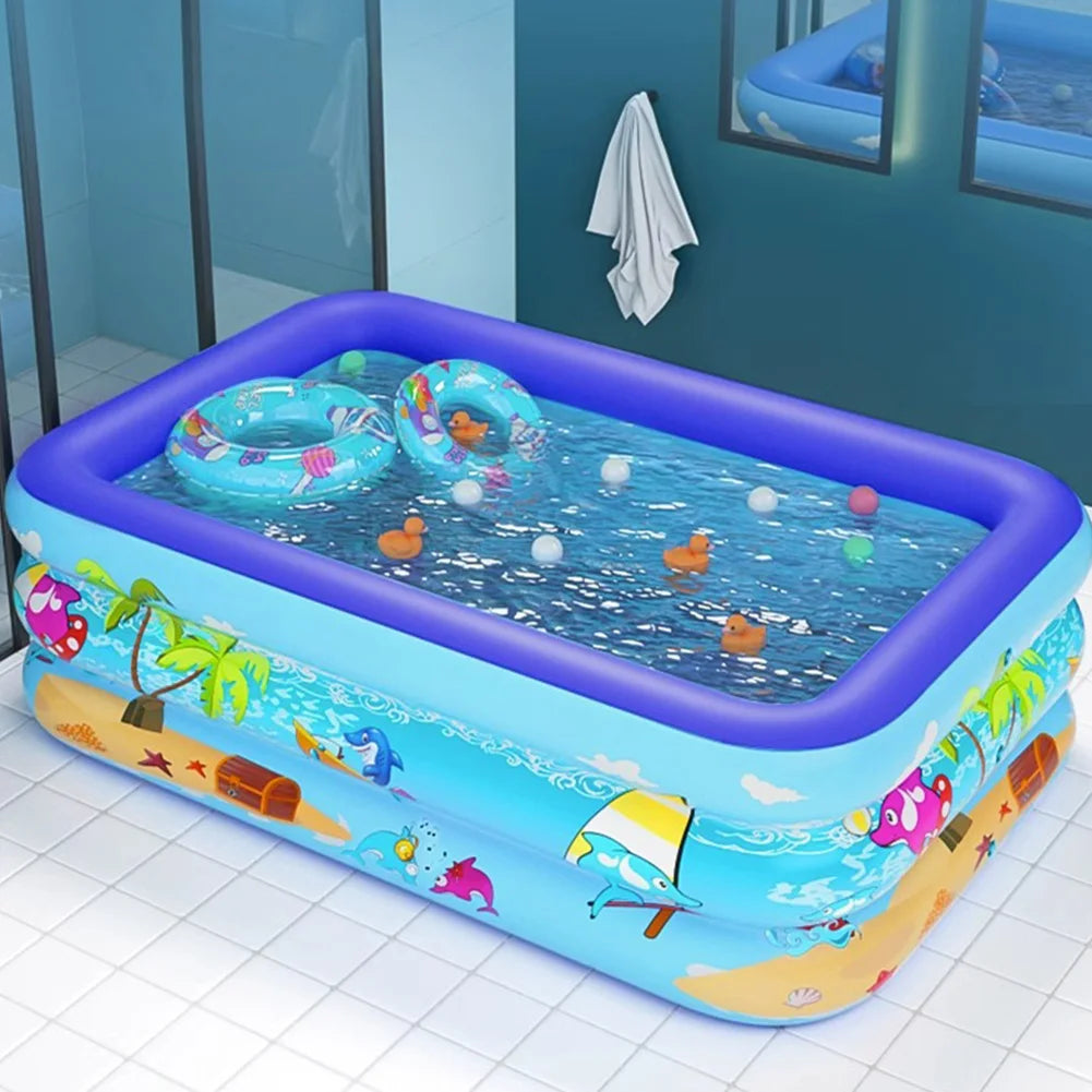 Inflatable Swimming Pool Family Pools Adult Children's Swimming Pool Summer Outdoor Indoor Kids Baby Bathtub Water Party Toys