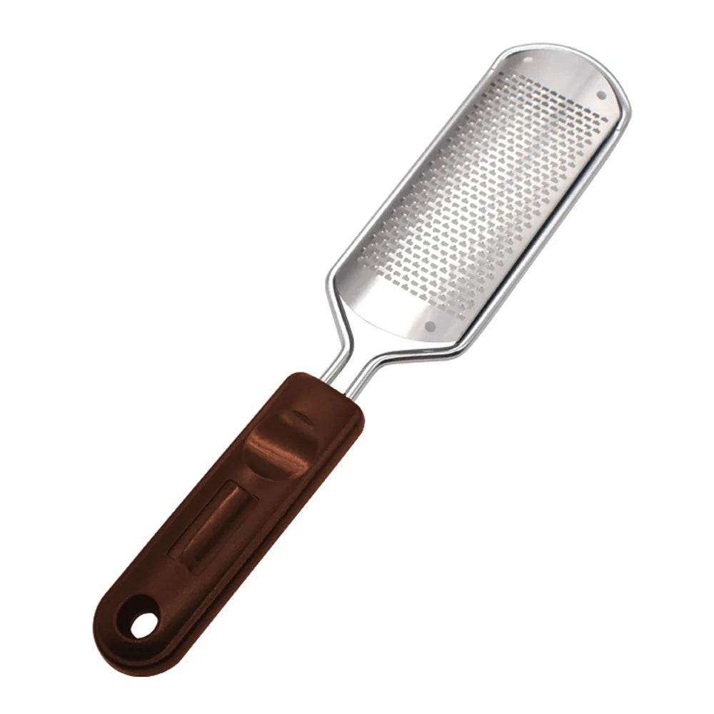 File Pedicure Stainless Steel Foot Scrubber  Heel Callus Dead Skin Remover Exfoliating Professional Feet Care Tool Pedicure