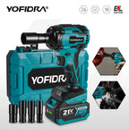YOFIDRA 1000N.m Brushless Electric Impact Wrench 1/2" Cordless Rechargeable Socket Screwdriver Power Tool For Makita Battery Pin