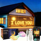 Smart LED Curtain Lights LED Fairy Lights App Control Music Sync DIY Pattern Waterproof for Indoor Outdoor Party Decor